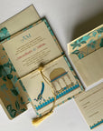 Wedding Invitation Suite: Peacock, Mandu Style Sample Set 