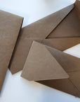 Premium Envelope 1: Specialty Envelope #10 Size, handmade, made from cotton handmade paper Chocolate