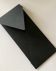 Premium Envelope 1: Specialty Envelope #10 Size, handmade, made from cotton handmade paper Black