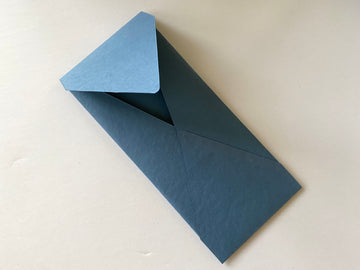 Premium Envelope 1: Specialty Envelope #10 Size, handmade, made from cotton handmade paper - Denim