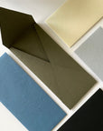 Premium Envelope 1: Specialty Envelope #10 Size, handmade, made from cotton handmade paper - Charcoal