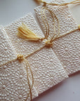 Money envelope, Monetary envelope, Currency, Gift Card, Gift Envelope embossed Pearls and Pinwheel Ivory handmade paper boxed Gift Set of 30