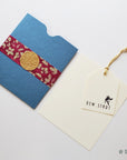 Unwritten 16 - All occasion cards, handcrafted stationery set, blue natural envelopes, bookmark style note & cute tag, gold tassel- Set of 8