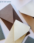 Premium Envelope 1: Specialty Envelope #10 Size, handmade, made from cotton handmade paper cream or off white