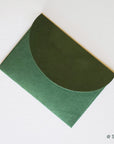 Premium Envelopes A7 Size round flap, Handmade cotton paper invitation envelopes, A7 size enevelopes, natural deep green, forest green