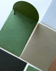 Premium Envelope: Specialty Envelope A7 Size, portrait round flap. Handmade envelopes made from natural cotton handmade paper, Forest, Green