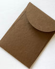 Premium Envelope: Specialty Envelope A7 Size, portrait round flap. Handmade envelopes, made from natural cotton handmade paper - Chocolate