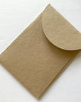 Premium Envelope: Specialty Envelope A7 Size, portrait round flap. Handmade envelopes, made from natural cotton handmade paper, sand, mud