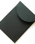 Premium Envelope: Specialty Envelope A7 Size, portrait round flap. Handmade envelopes, made from natural cotton handmade paper - black