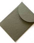 Premium Envelope: Specialty Envelope A7 Size, portrait round flap. Handmade envelopes, made from natural cotton handmade paper - Charcoal