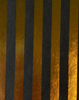 Gold and Black Stripes Foil Print  Paper