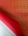 Red Lace Screen Printed Paper