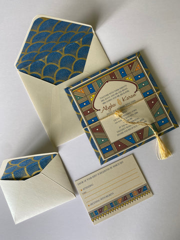 Wedding Invitation Suite: Moroccan Arch Sample Set 