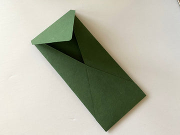 Premium Envelope 1: Specialty Envelope #10 Size, handmade, made from cotton handmade paper- Forest
