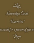 Unwritten 11 - All occasion, handcrafted stationery set, grey natural envelopes, bookmark style notes with cute tags, gold tassels- Set of 8