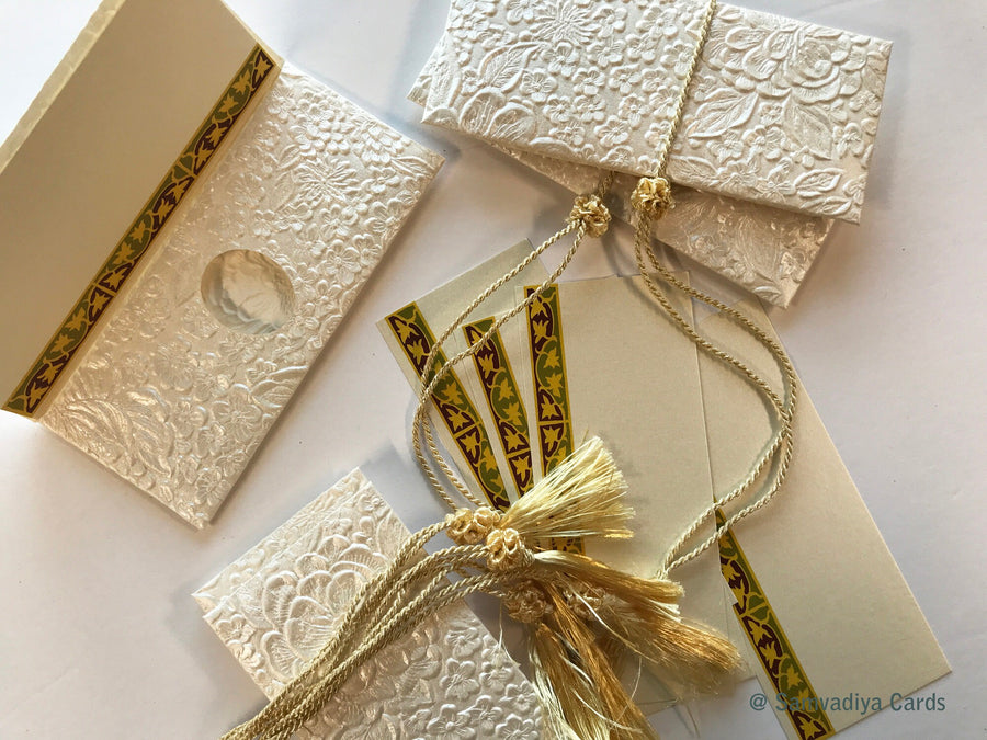 Money envelope, Monetary envelope dollar bill size, Gift Card holder, gold & ivory embossed money envelopes for wedding hosts Pack of 250