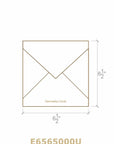 Premium Envelope, Invitation Envelope handmade cotton paper, 6.5 inch Square euro flap envelope, Natural Recycled Chocolate Brown