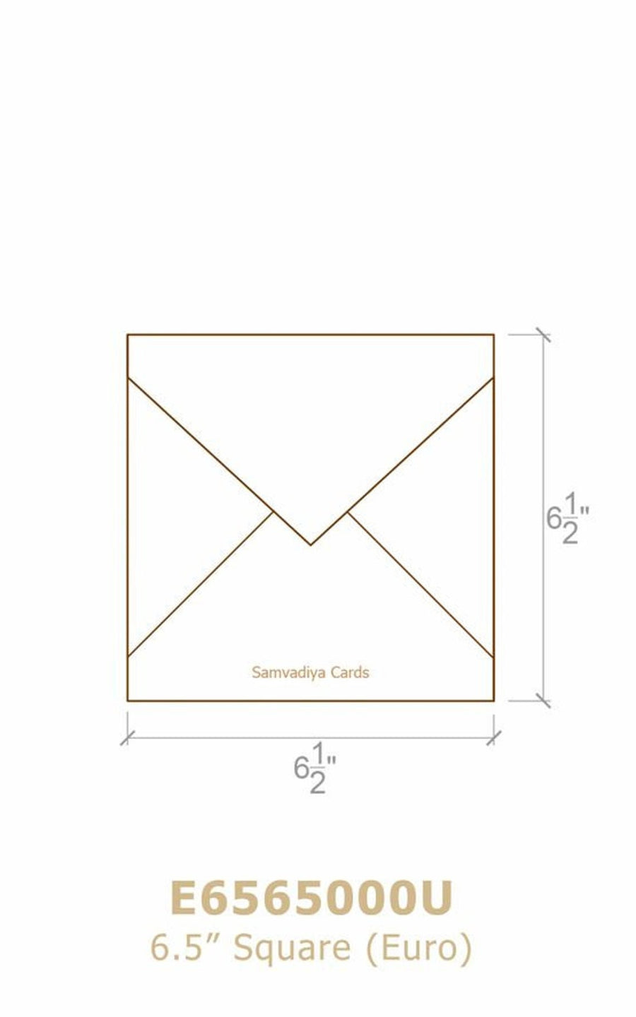 Premium Envelope, Invitation Envelope handmade cotton paper, 6.5 inch Square euro flap envelope, Natural Recycled Chocolate Brown